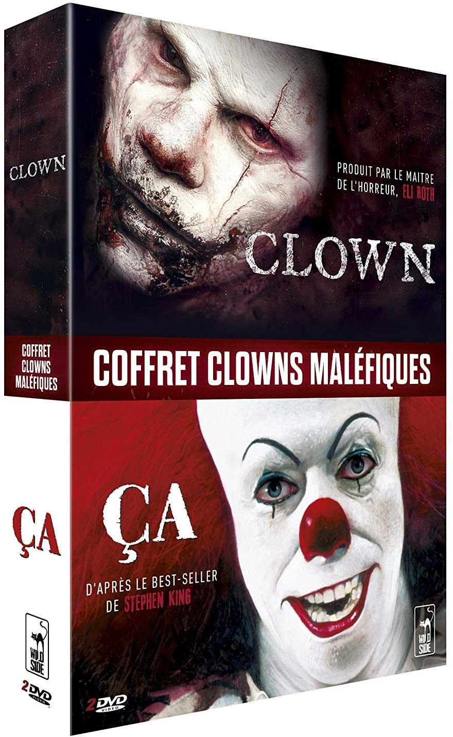 Clowns maléfiques - Coffret : Clown + Ça [DVD]
