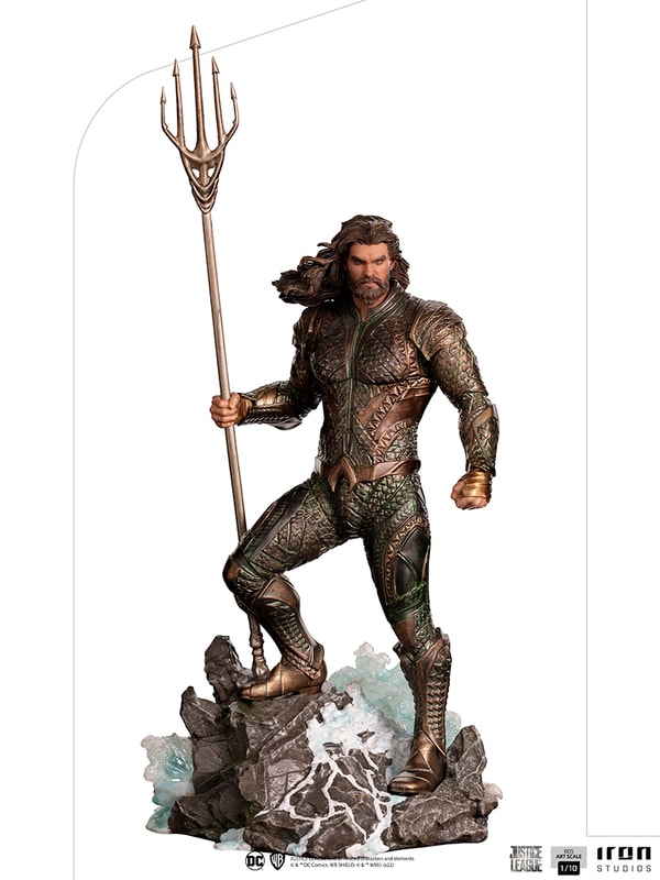 Iron Studios - BDS Arts Scale 1/10 - DC Comics - Zack Snyder's Justice League - Aquaman Statue 29cm - flash vidéo