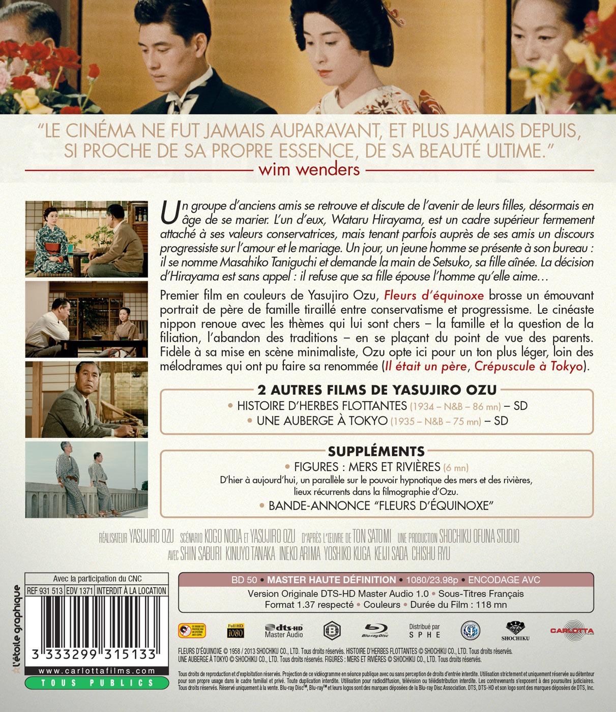 Fleurs d'équinoxe [Blu-ray]