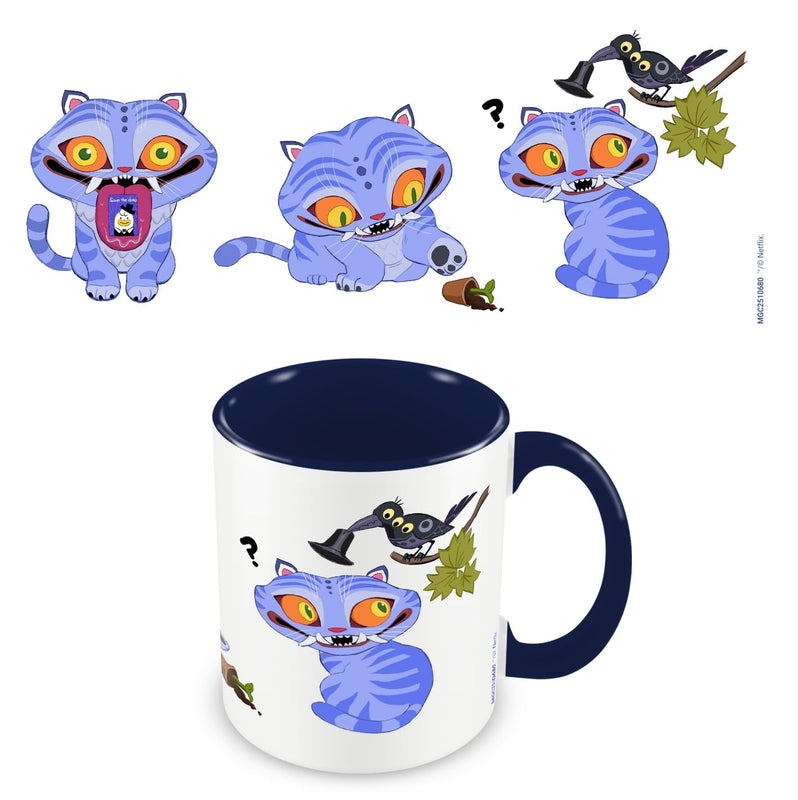 KPop Demon Hunters - Mug blanc et bleu Derpy le tigre 325ml