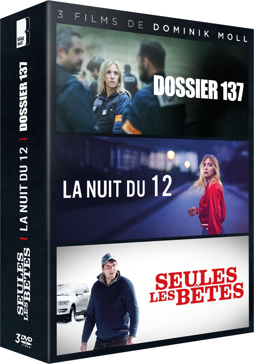 Dominik Moll en 3 films : Seules les bêtes + La Nuit du 22 + Dossier 137 [DVD]