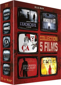 Collection 5 films : L'Exorciste + Vendredi 13 + Ça + Les Griffes de la nuit + Carrie [Blu-ray]