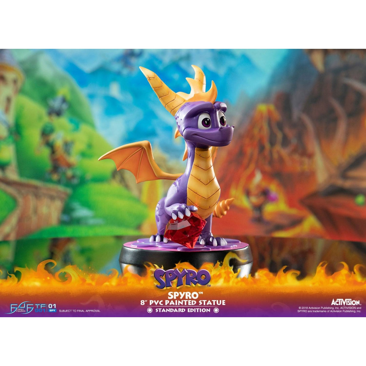 First 4 Figures - Spyro the Dragon - Spyro Statue Edition Standard 20cm - flash vidéo