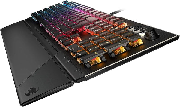Roccat - Clavier de jeu mécanique Vulcan 121 avec éclairage RGB - Disposition AZERTY française - flash vidéo