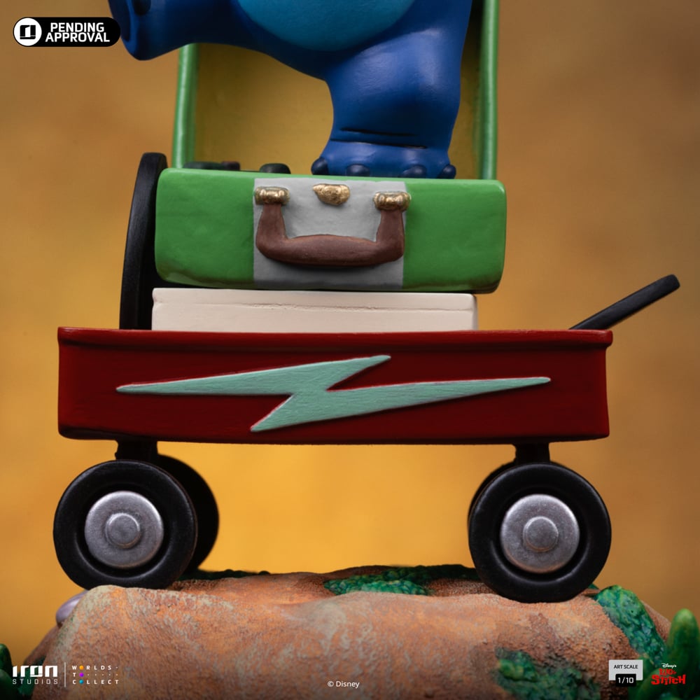 Iron Studios - Art Scale 1/10 - Disney Classics - Stitch King of Rock Statue 17cm - flash vidéo