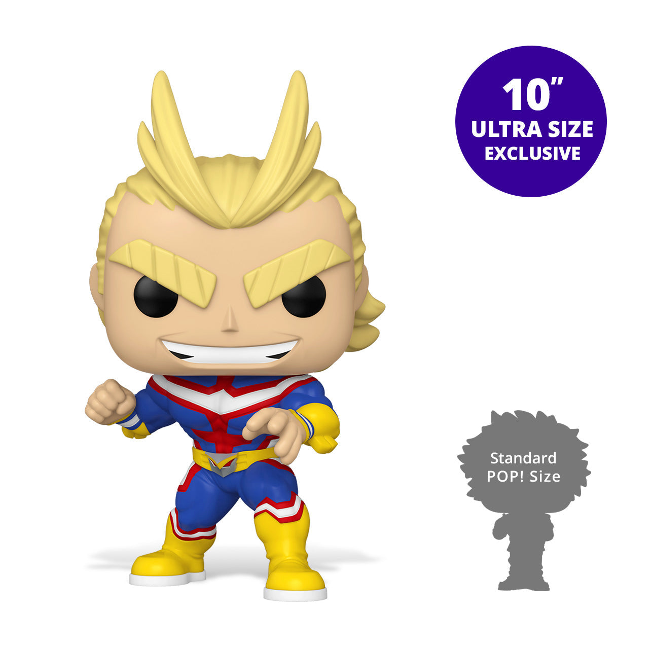 Funko Pop! Animation: My Hero Academia - All Might (Glow In The Dark) 10" Super Sized Pop! - Funimation 2020 - flash vidéo
