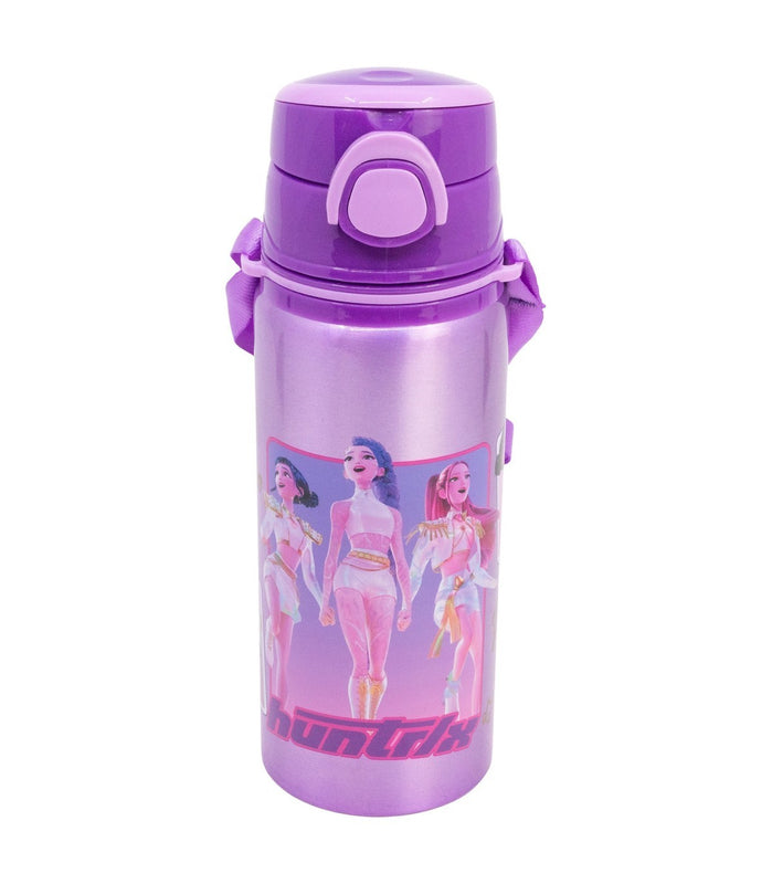 K-Pop Demon Hunters - Bouteille Pop-Up en Aluminium avec Bandoulière 730ml