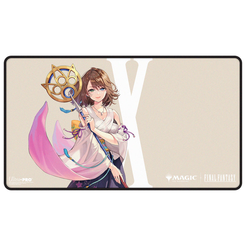 Ultra Pro - Magic: The Gathering - Final Fantasy - Tapis de jeu à surpiqûres noires Yuna, Grand Invokeur