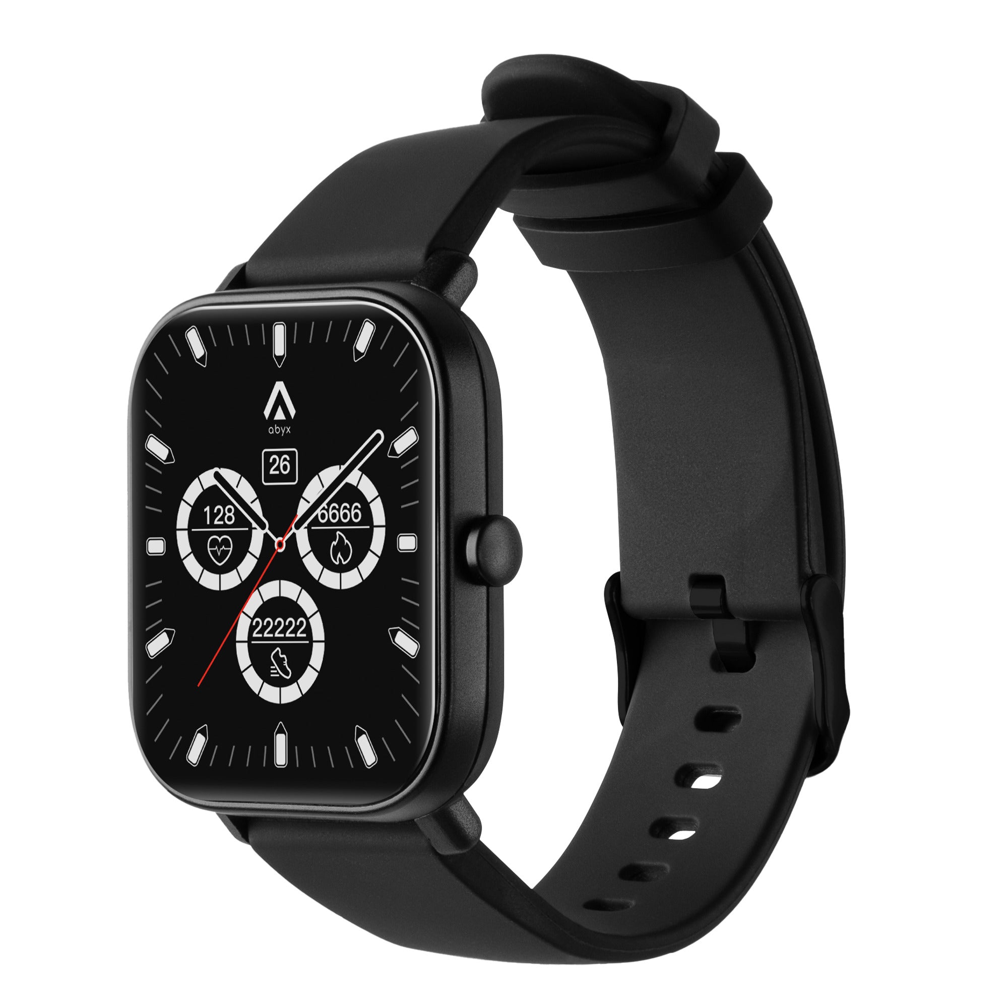 Abyx Fit - Ozone 3 - Montre connectée - Noire - flash vidéo