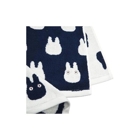 Mon Voisin Totoro - Mini serviette Silhouette de Totoro Blanc 33x36 cm - flash vidéo