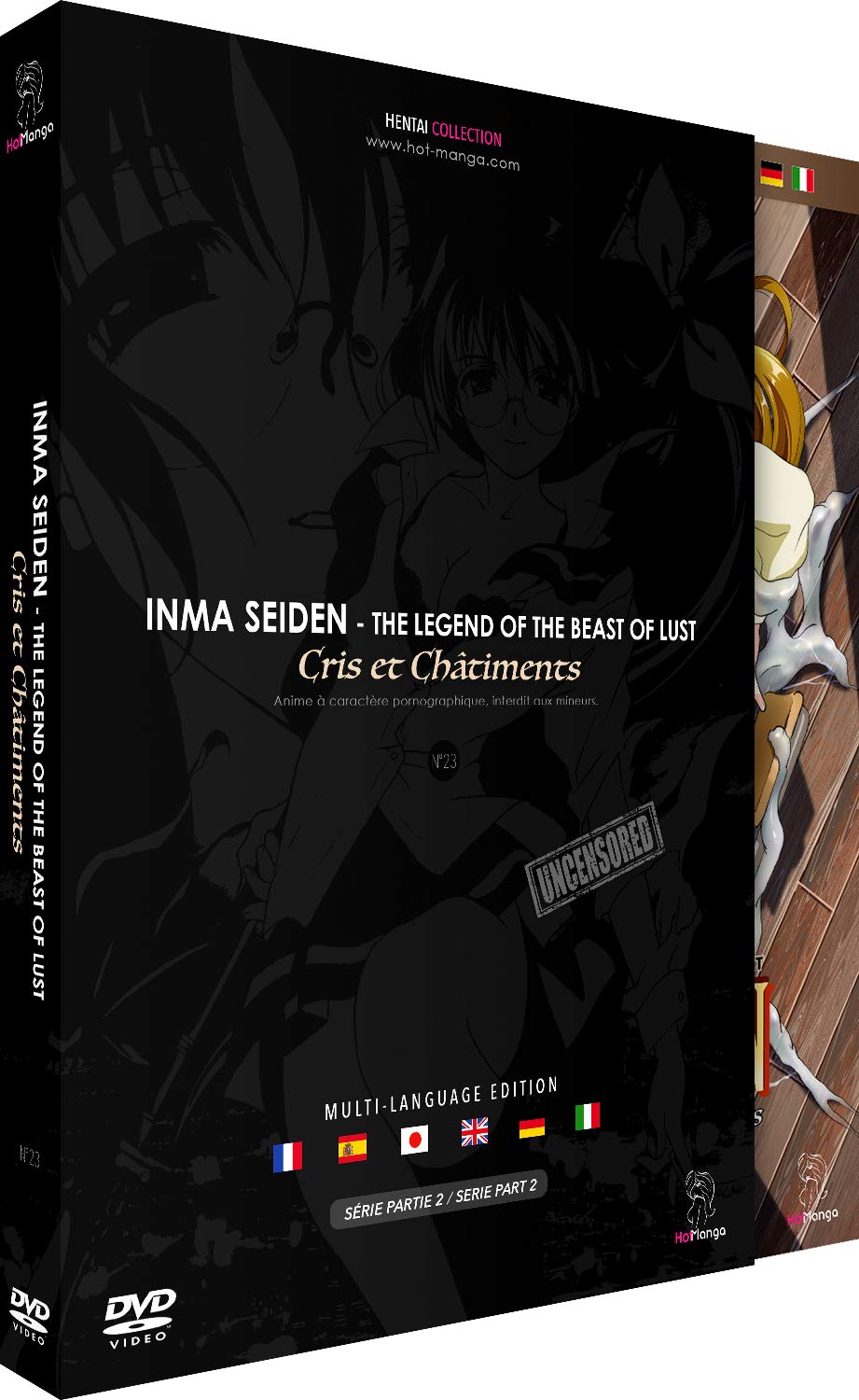 Inma Seiden : Kuro ai (Cris et Châtiments) - Partie 2/2 (3 OAV) - DVD - Non censurée