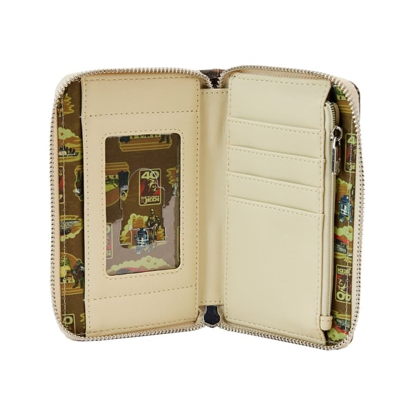 Loungefly: Lucasfilm - Star Wars Return Of The Jedi 40th Anivversary - Jabbas Palace Zip Around Wallet - flash vidéo