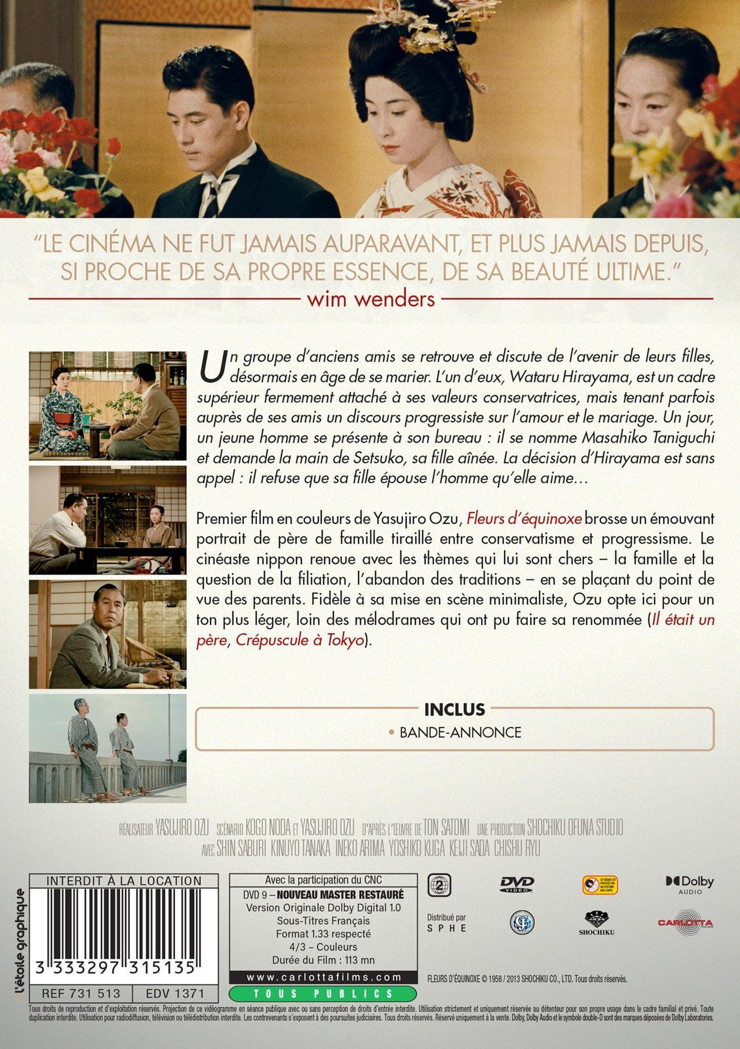Fleurs d'équinoxe [DVD]