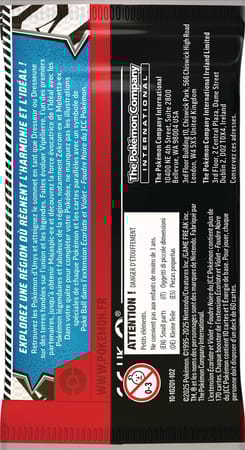 Pokémon JCC : Lot de 6 boosters Écarlate et Violet - EV 10.5 Foudre Noire