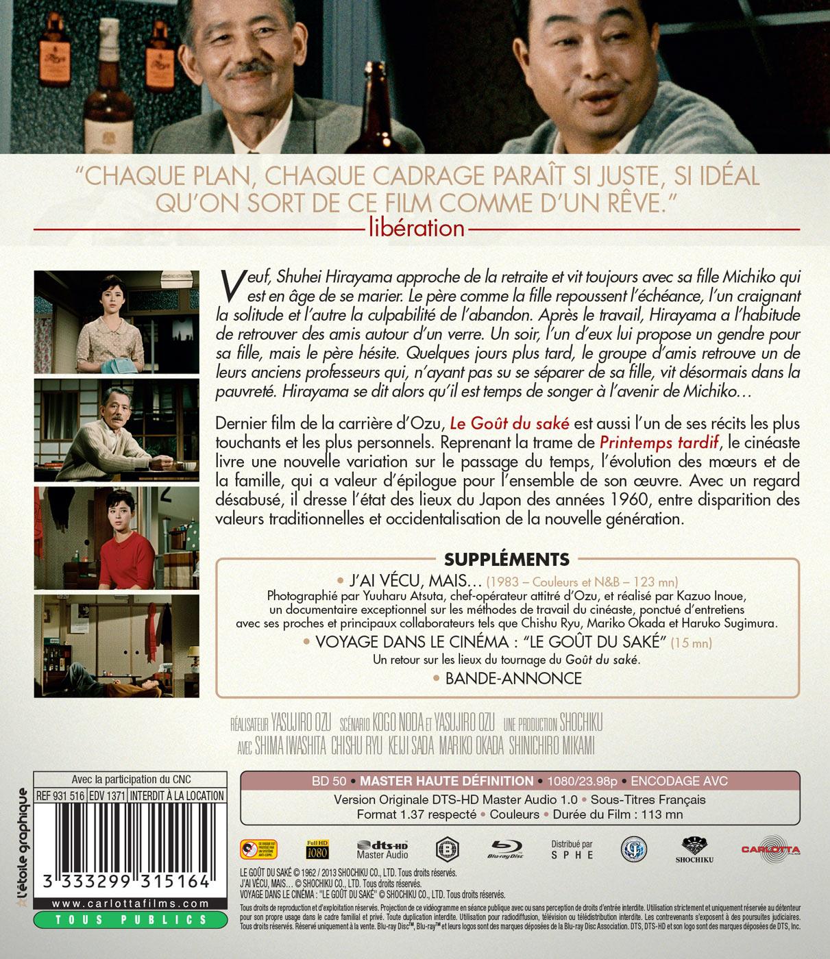 Le Goût du saké [Blu-ray]