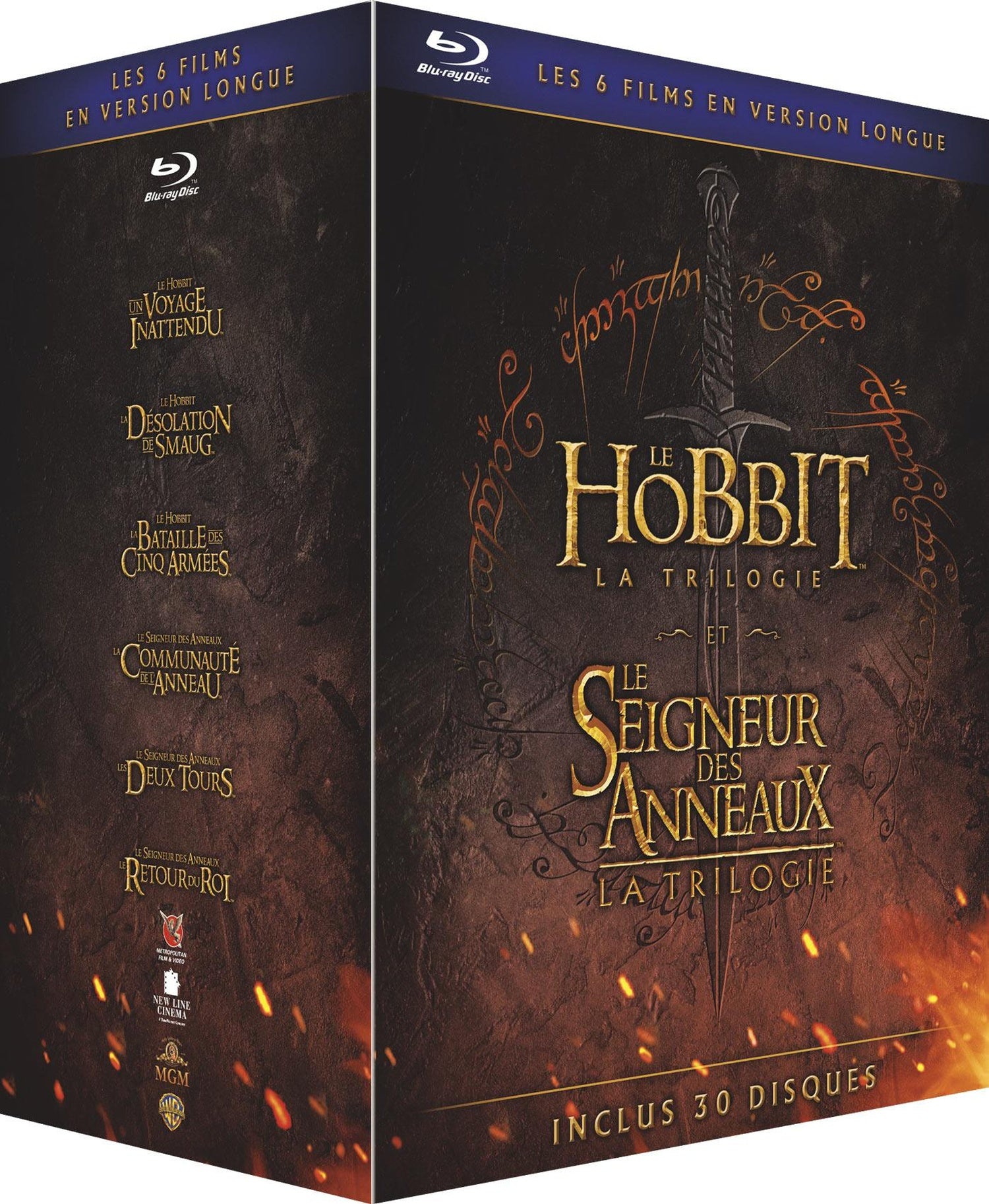 Le Hobbit et Le Seigneur des Anneaux, les trilogies [Blu-ray]