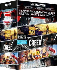 Coffret 4K Ultra HD : Batman v Superman + Mad Max : Fury Road + Creed + San Andreas + La grande aventure Lego [4K Ultra HD]