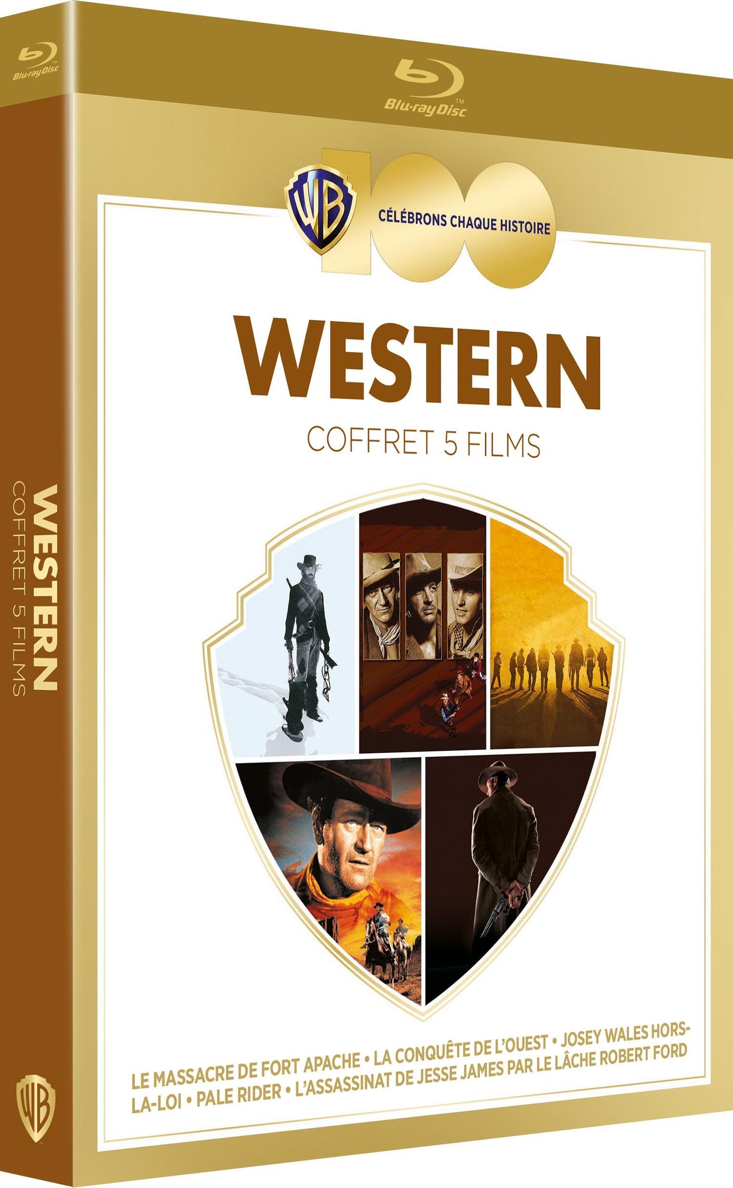 100 ans Warner - Coffret 5 films - Western [Blu-ray]
