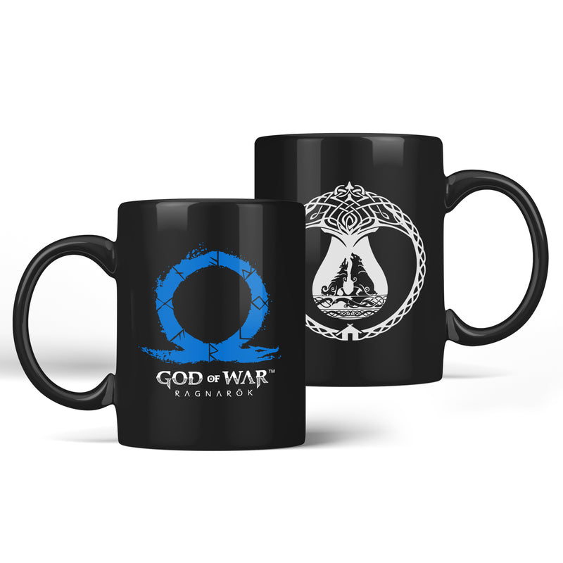 Numskull - God of War Ragnarok - Mug thermoréactif loups noirs
