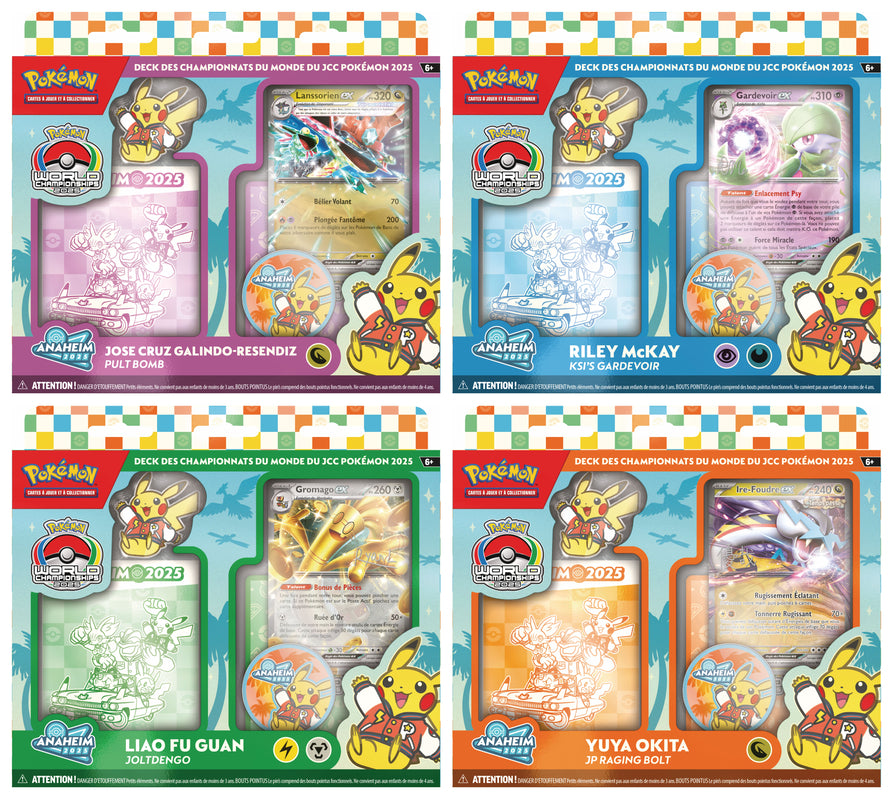 Pokémon JCC : Decks des Championnats du Monde du JCC Pokémon 2025 (1x deck aléatoire)