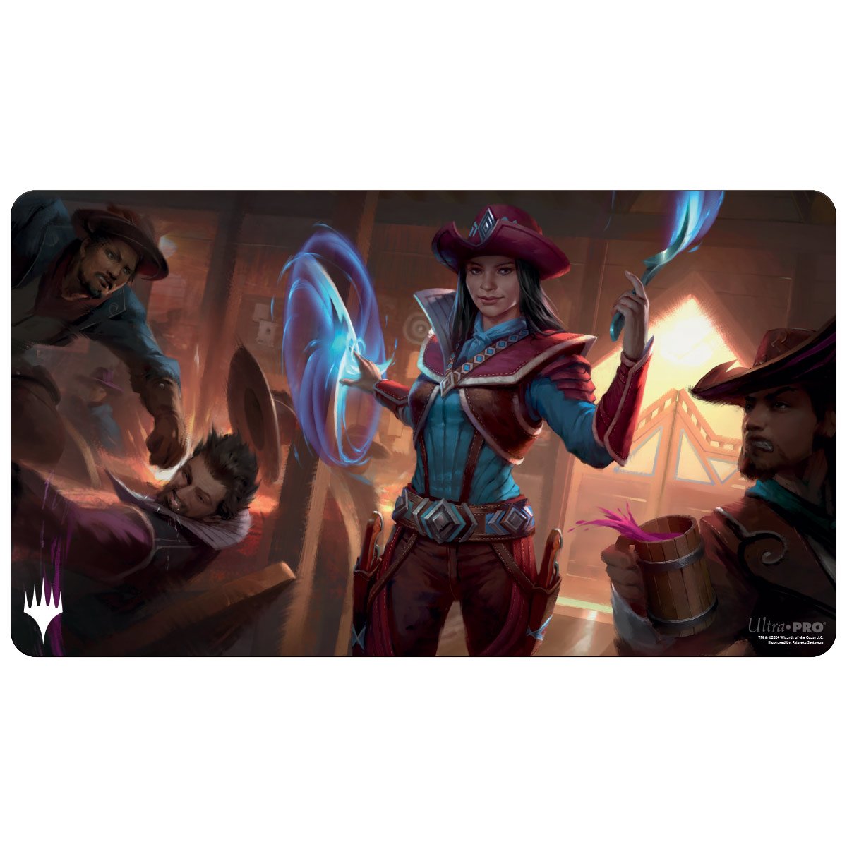 Ultra Pro - Magic: The Gathering - Outlaws of Thunder Junction - Tapis de jeu Stella Lee, Wild Card (60 x 34 cm) - flash vidéo