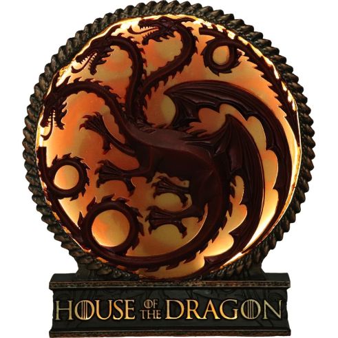 Nemesis Now - House of the Dragon - Lampe Emblème Targaryen 20.5cm - flash vidéo