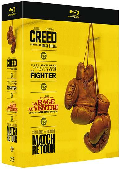 Creed + The Fighter + La rage au ventre + Match retour [Blu-ray]