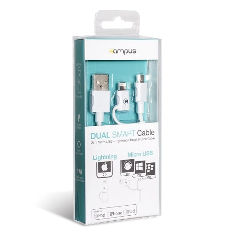 CAMPUS CHARGE SYNC WHITE CABLE 100 CM