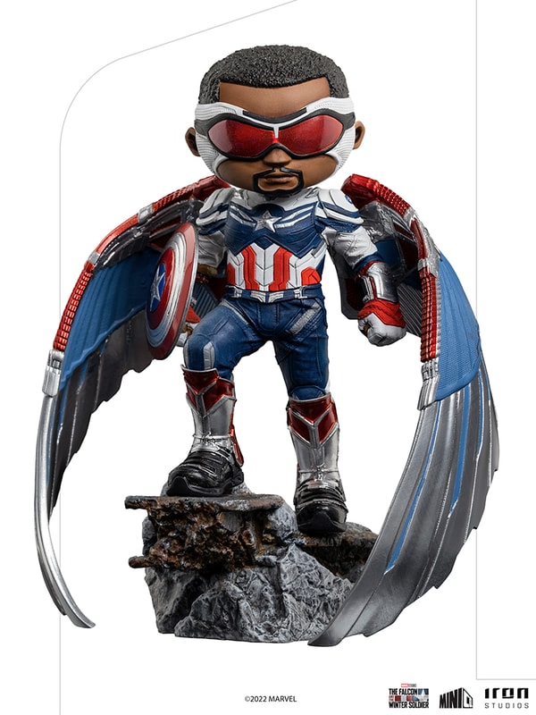 Iron Studios - MiniCo - Marvel - The Falcon and The Winter Soldier - Captain America Statue 15cm - flash vidéo