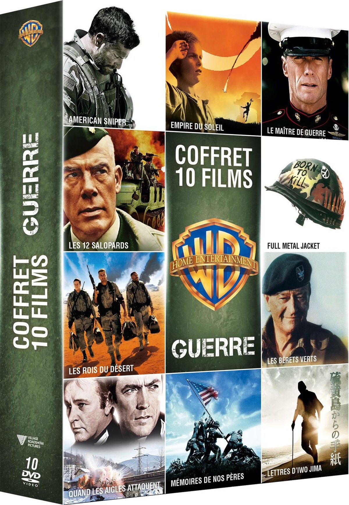 Collection de 10 films de guerre Warner [DVD]
