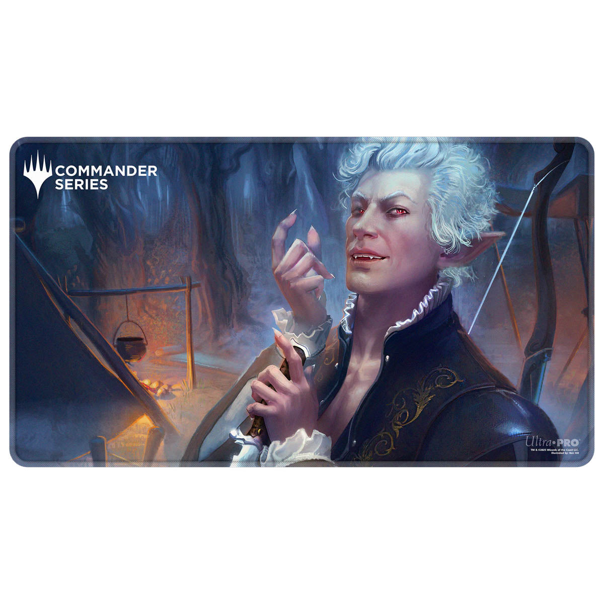 Ultra Pro - Magic: The Gathering - Commander Series - Fan Vote 2 - Tapis de jeu à bord cousu Astarion, le Décadent - flash vidéo