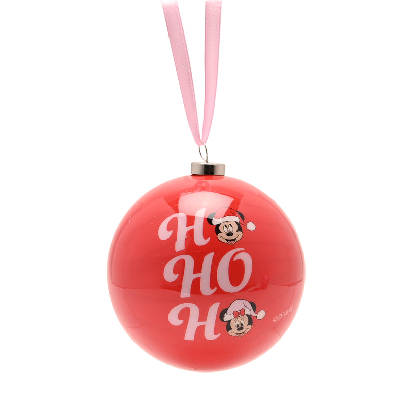 Disney - Lot de 4 Boules de Noël - Mickey et Minnie
