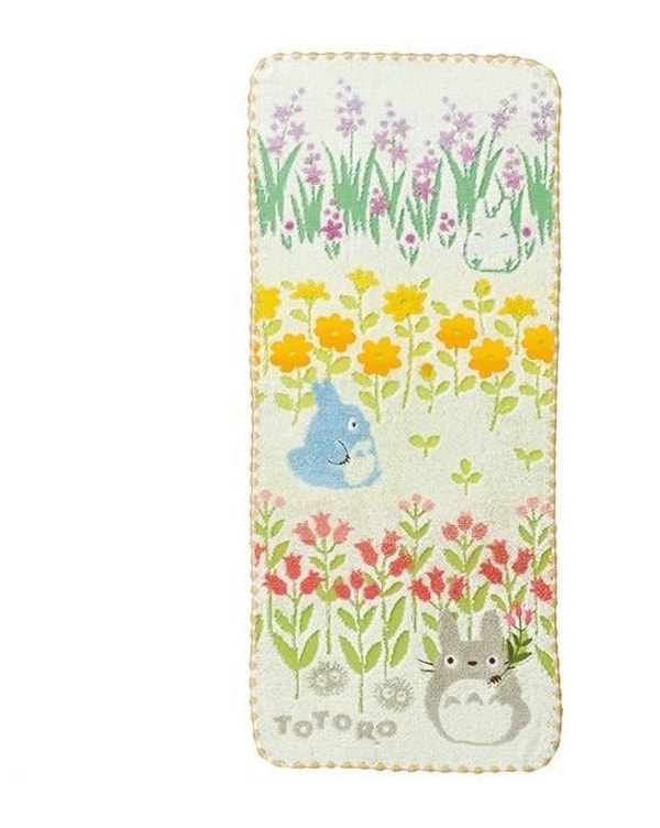 Ghibli - Mon Voisin Totoro - Serviette Totoro Fleurs Sauvages 34x80cm - flash vidéo