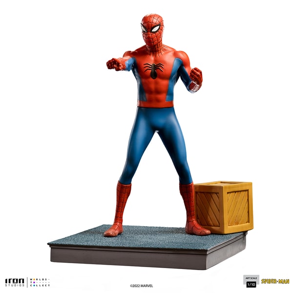 Iron Studios - Arts Scale 1/10 - Marvel - Spider-Man Animated Series - Spider-Man `60s Statue 21cm