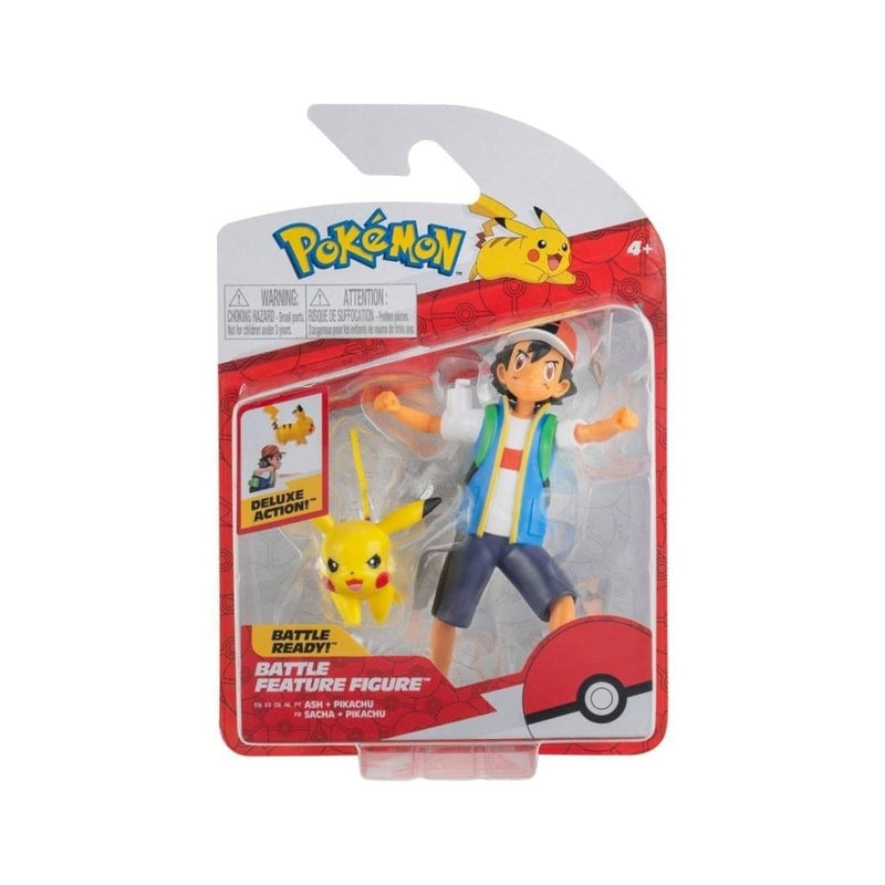 Pokémon - Battle Feature Figure - Pack Sasha et Pikachu 11cm