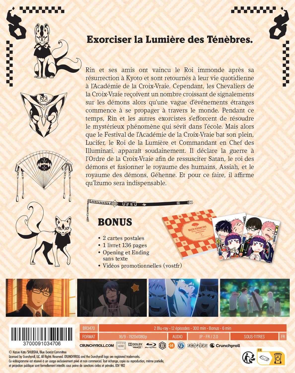 Blue Exorcist - Saison 3 : Shimane Illuminati Saga [Blu-ray]