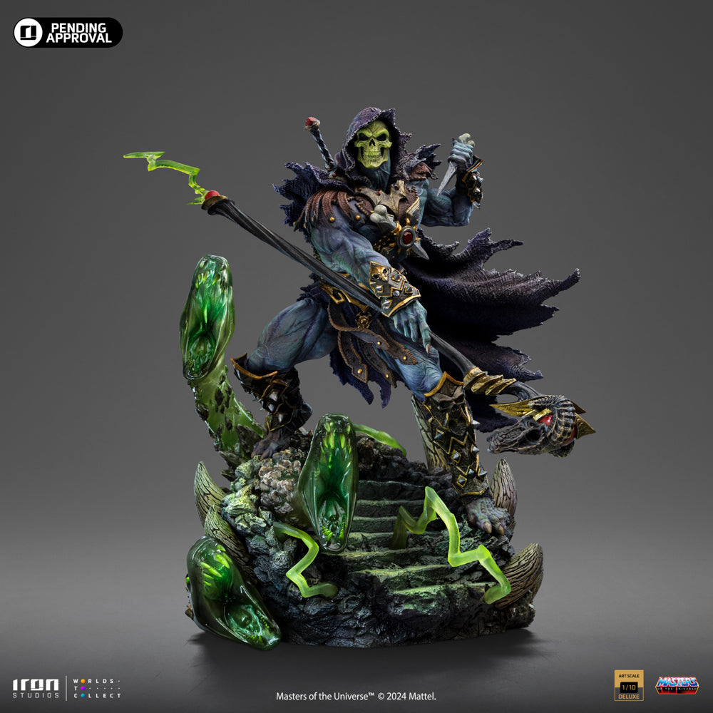 Iron Studios - Deluxe Art Scale 1/10 - Les Maîtres de l'univers - Skeletor Unleashed Statue 23cm - flash vidéo