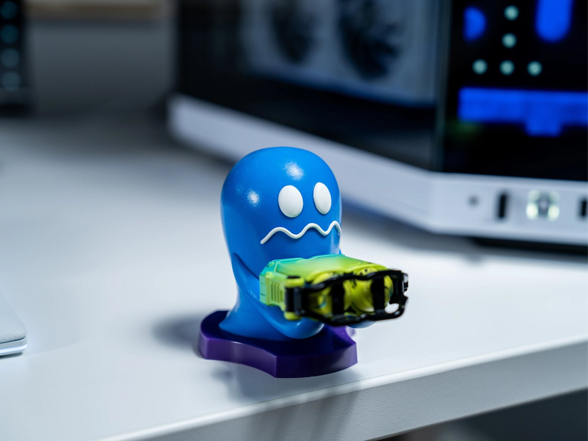 Cable Guys Holdems - Pac-Man Classic - Support pour écouteurs et téléphone Fantôme effrayé