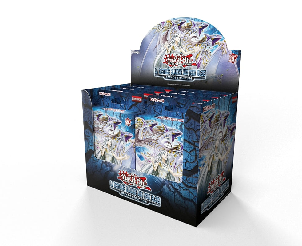 Yu-Gi-Oh! JCC - Display de Deck de Structure de réimpression La Destinée Blanche aux Yeux Bleus (8 Decks)
