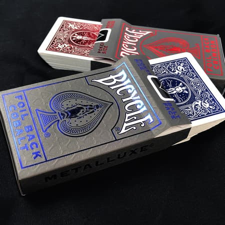 Bicycle - Carte de jeu Standard 56 pièce(s) MetalLuxe Cobalt Rider Back - flash vidéo