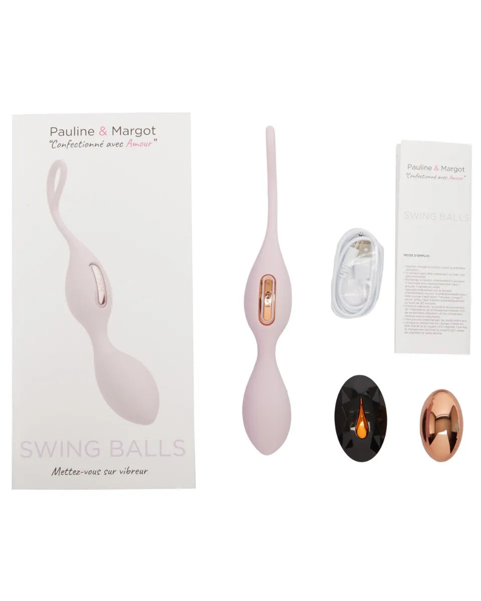 Boules de Geisha vibrantes télécommandées Swing Balls [Bien-être] - flash vidéo