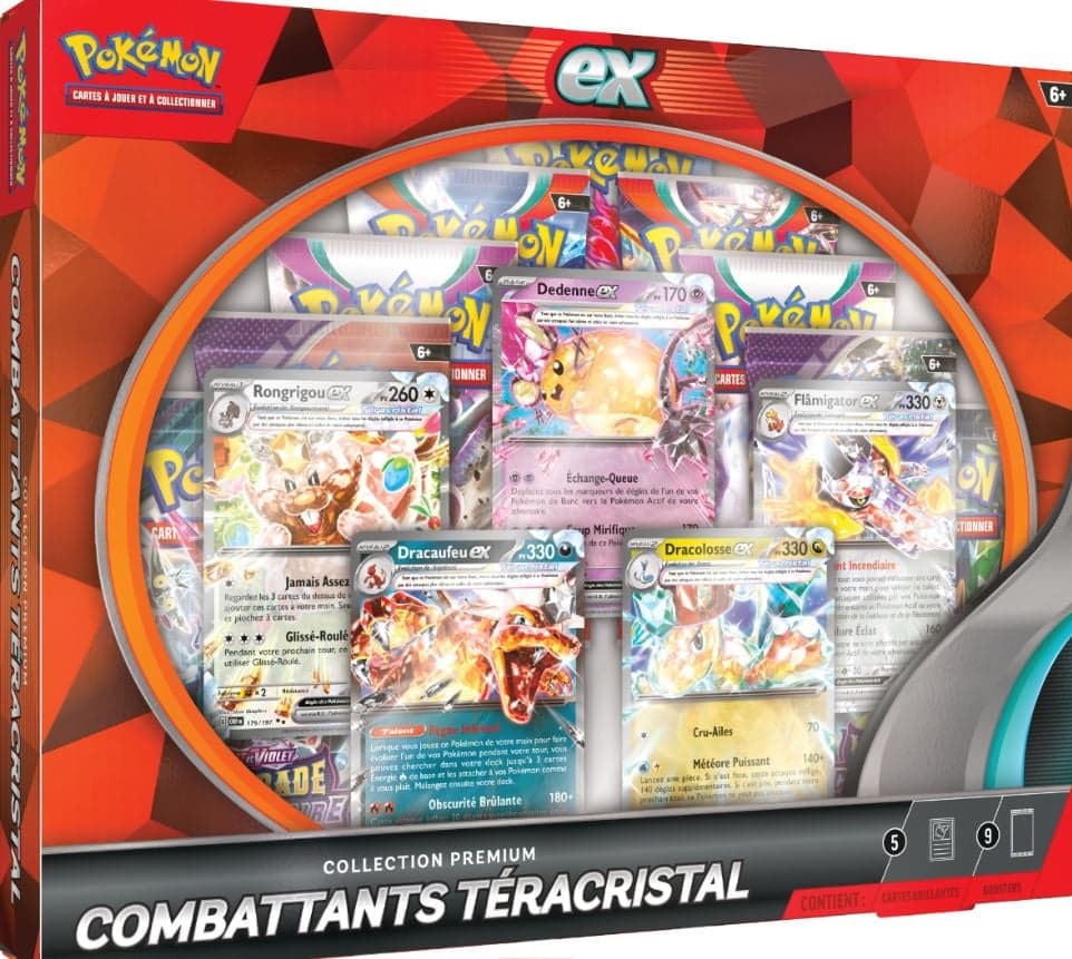 Pokémon JCC - Collection Premium Combattants Téracristal - - flash vidéo