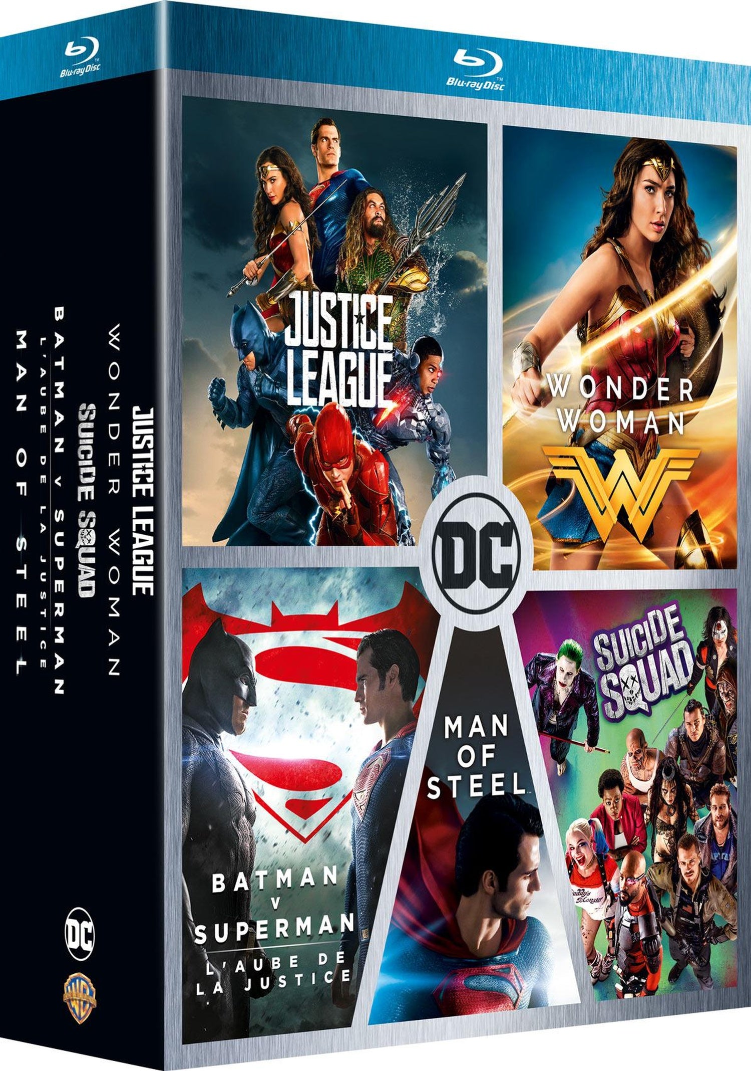 DC Universe - L'intégrale des 5 films : Justice League + Wonder Woman + Suicide Squad + Batman v Superman : L'aube de la justice + Man of Steel [Blu-ray]