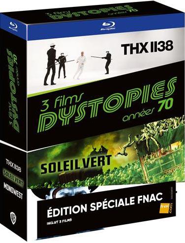 Coffret Dystopies 70 - 3 films : THX 1138 + Soleil vert + Mondwest (Westworld) [Blu-ray]