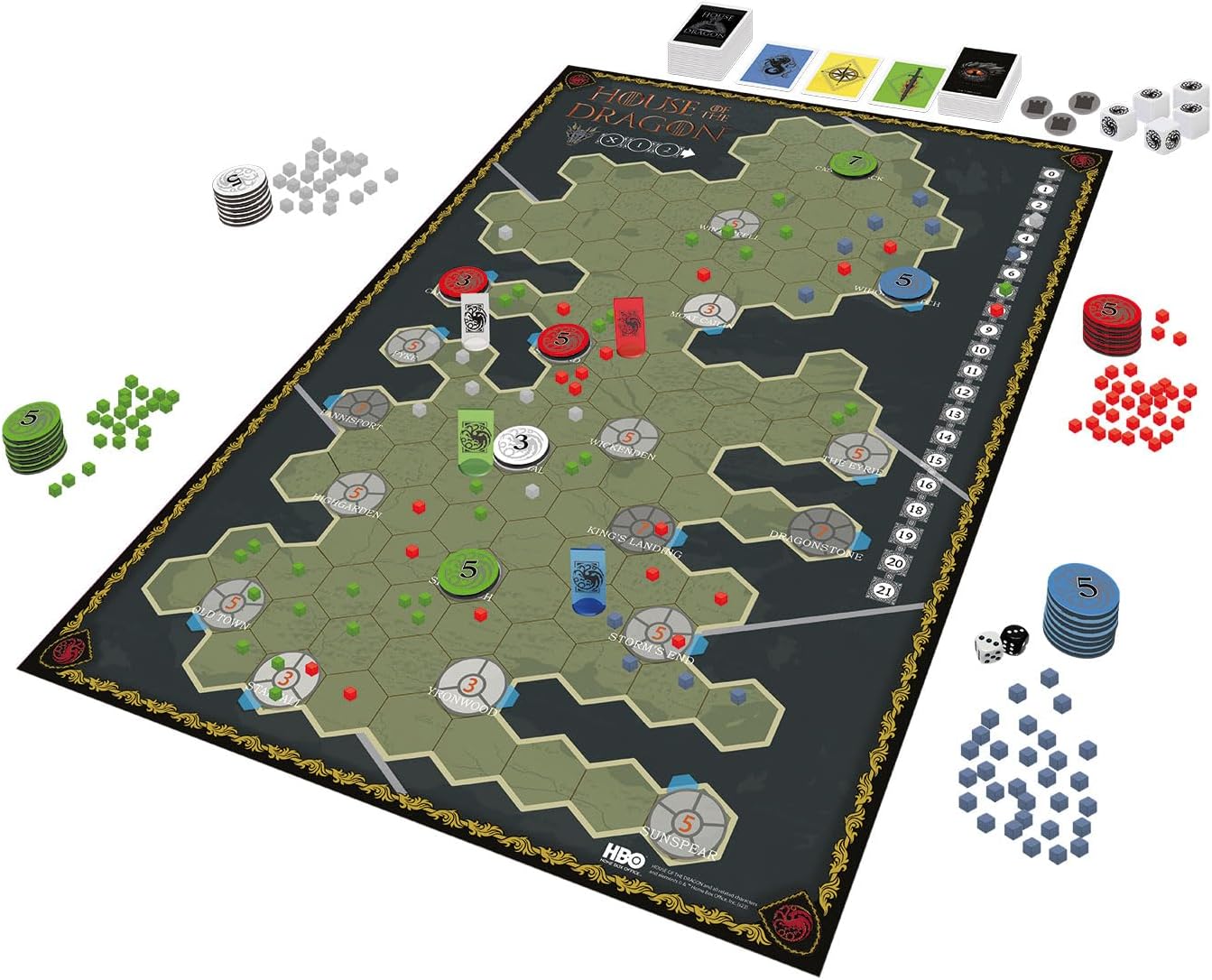 Shuffle - Jeu de plateau Game of Thrones: House of the Dragon Trône du Pouvoir - flash vidéo