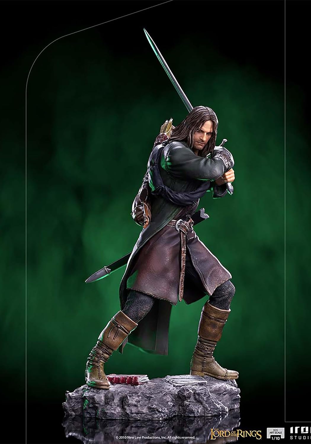 Iron Studios - BDS Arts Scale 1/10 - The Lord of the Rings - Aragorn Statue 24cm - flash vidéo