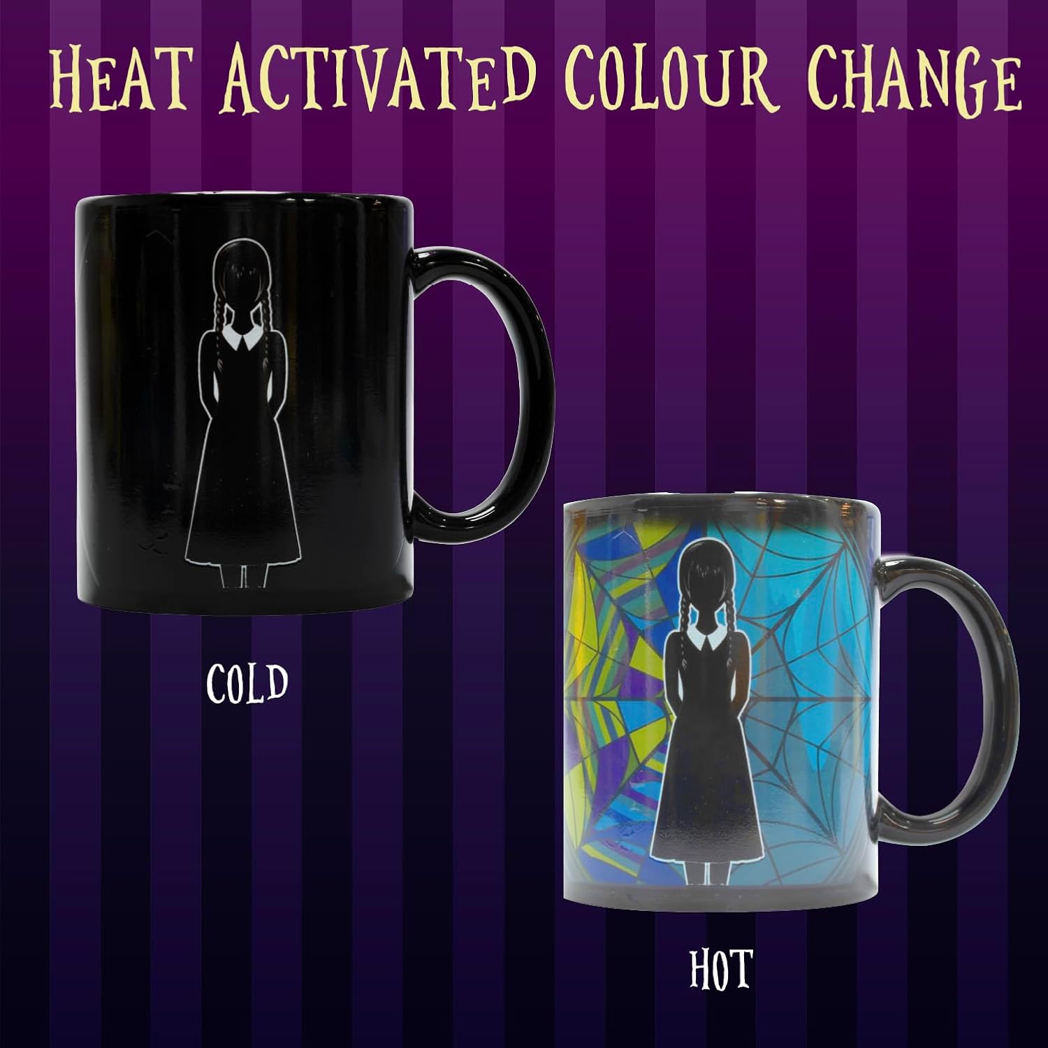 Mercredi - Mug thermoréactif XL Fenêtre du Hall Ophelia - flash vidéo