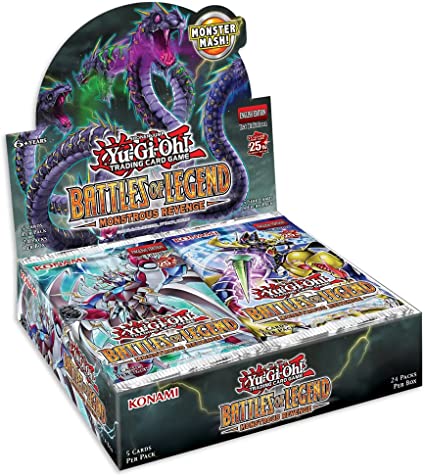 Yu-Gi-Oh! JCC - Display de Pack de Booster Battle of Legend: Monstrous Revenge (24 Boosters) - flash vidéo