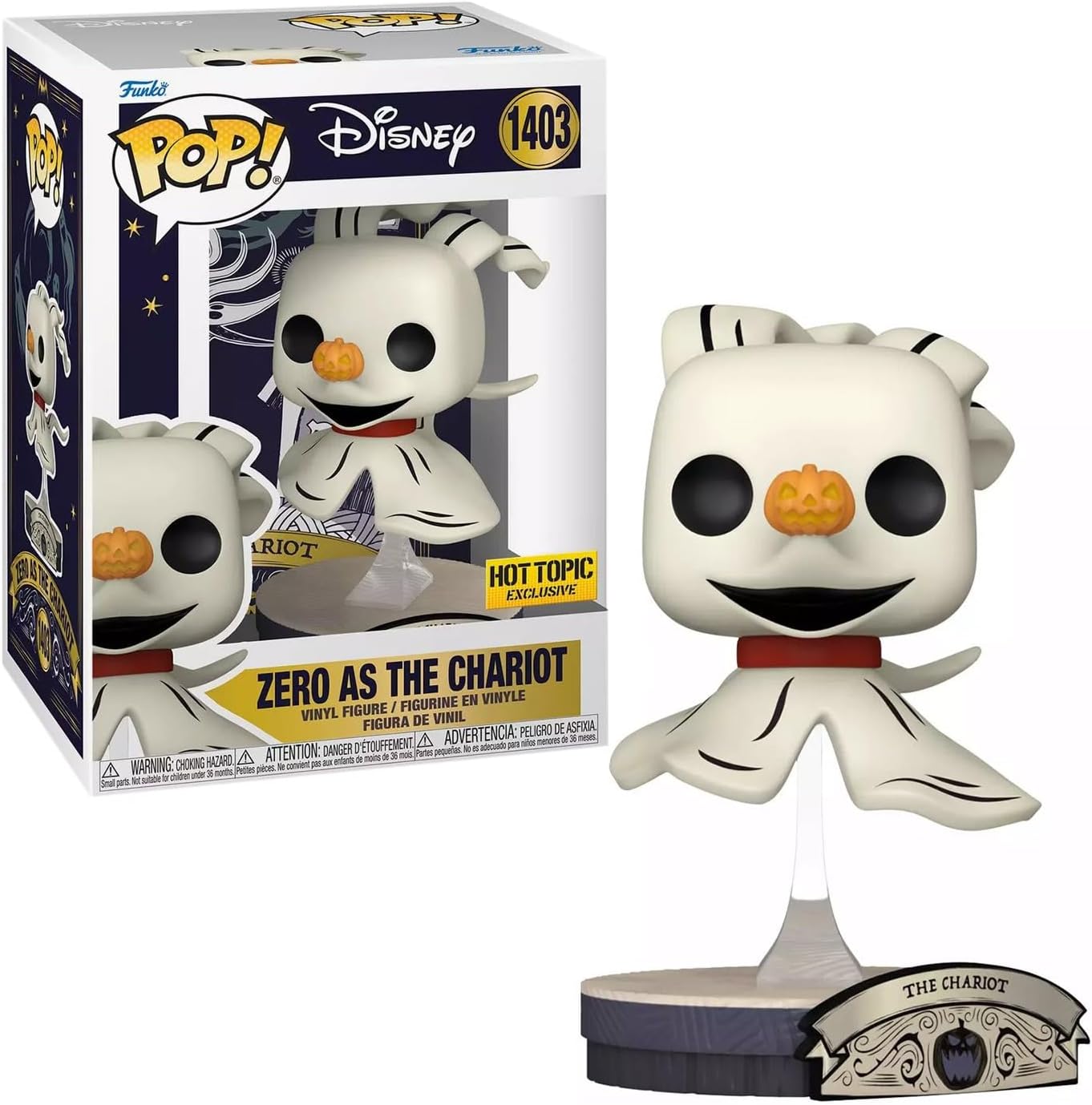 Funko Pop! Disney: The Nightmare Before Christmas - Zero as the Chariot - Special Edition - flash vidéo