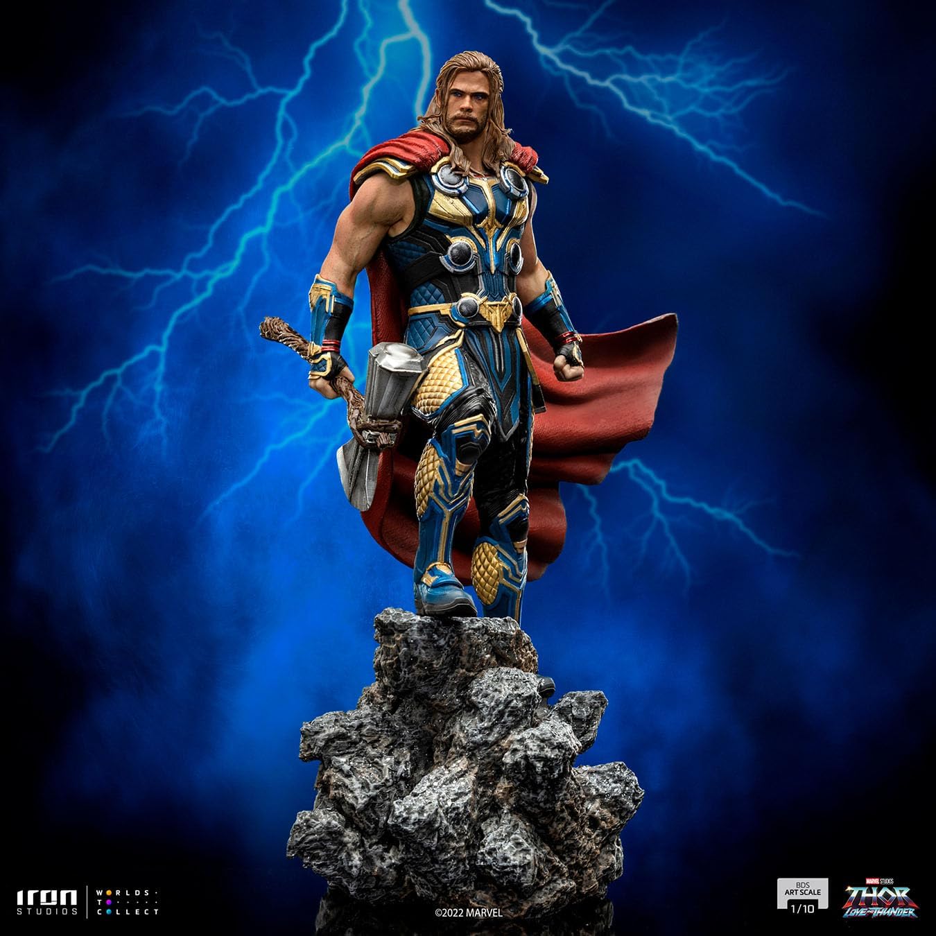 Iron Studios - BDS Arts Scale 1/10 - Marvel - Thor: Love and Thunder - Thor Statue 26cm - flash vidéo